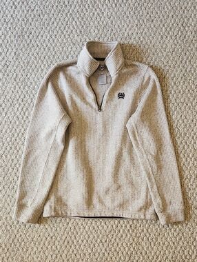 Men's CINCH Half-Zip Sweater Pullover - Cream